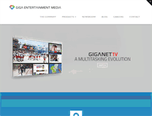 Tablet Screenshot of gigaentertainmentmedia.com